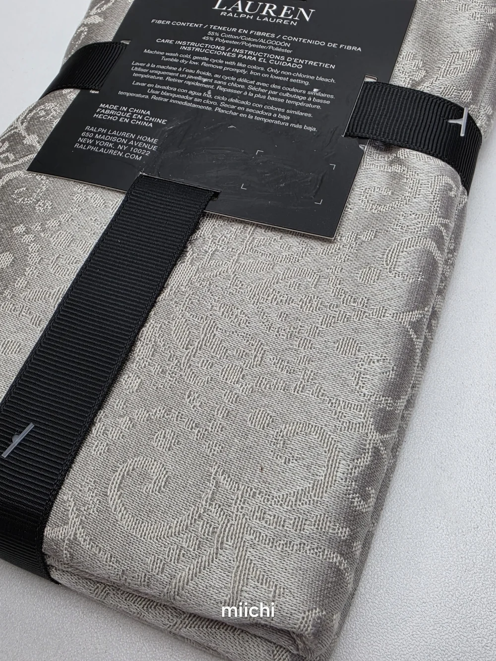 Lauren Ralph Lauren Silver Napkin Set - 4 Pack
